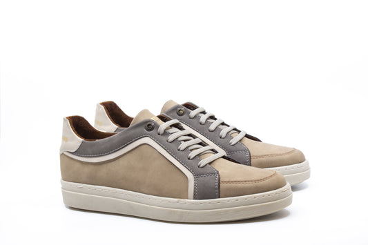 Zapatilla Gregorio Combinado Beige