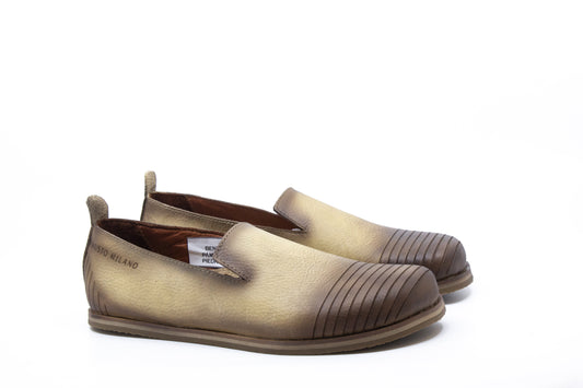 Zapato Barefoot Puntera Camel