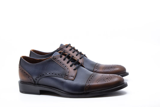 Zapato Fernando Azul Combinado